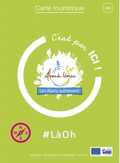 Carte touristique des Alpes du Léman