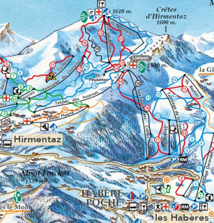 Domaine skiable Hirmentaz-Les Habères Plan des pistes