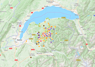 Carte Alpes du Léman