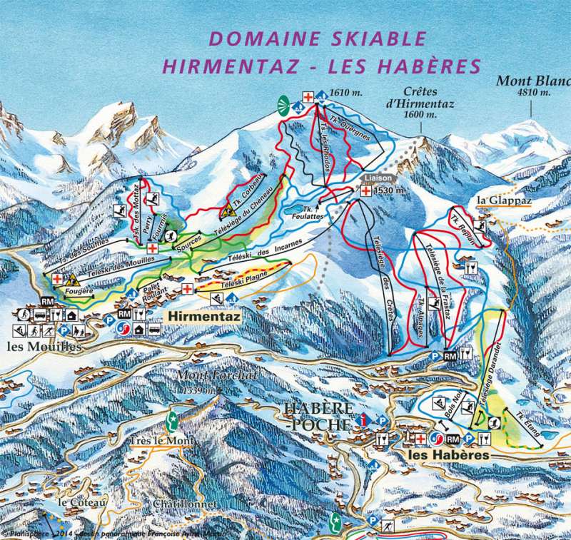 Plan de pistes Hirmentaz-Les Habères