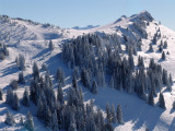 vue aérienne du massif alpin