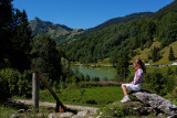 Lac de Vallon vue Très le Saix