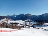 Vue du coeur de la station depuis les pistes