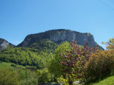Rocher de la Mottaz vue depuis le chef-lieu de Bellevaux