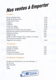 Plats à emporter