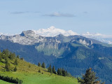 Vue sur le Mont blanc epuis le Replan