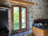 vue jardin depuis la cuisine