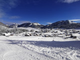 Vue sur le hameau des Mouilles depuis les pistes