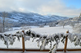 vue sur la Vallée Verte enneigée