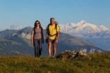 Massif du Mont-Blanc depuis la Pointe de Miribel