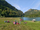Rallye pédestre au lac de vallon sur l'origine des lacs en montagne Rallye pédestre au lac de vallon sur l'origine des lacs en montagne