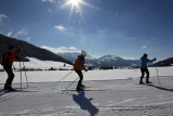 Fondeurs au Plateau des moises - Habère-Poche - © Office de Tourisme des Alpes du Léman Fondeurs au Plateau des moises - Habère-Poche