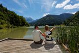 The Vallon lake at Bellevaux La Chèvrerie