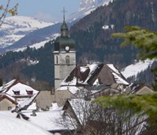village-lullin-hiver vallee du brevon