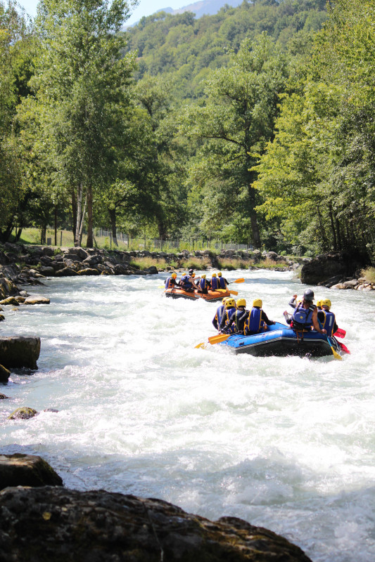Rafting on the river Isère