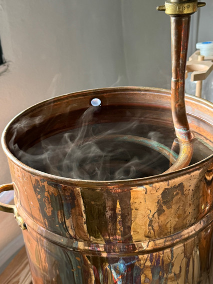 la cuve de l'alambic