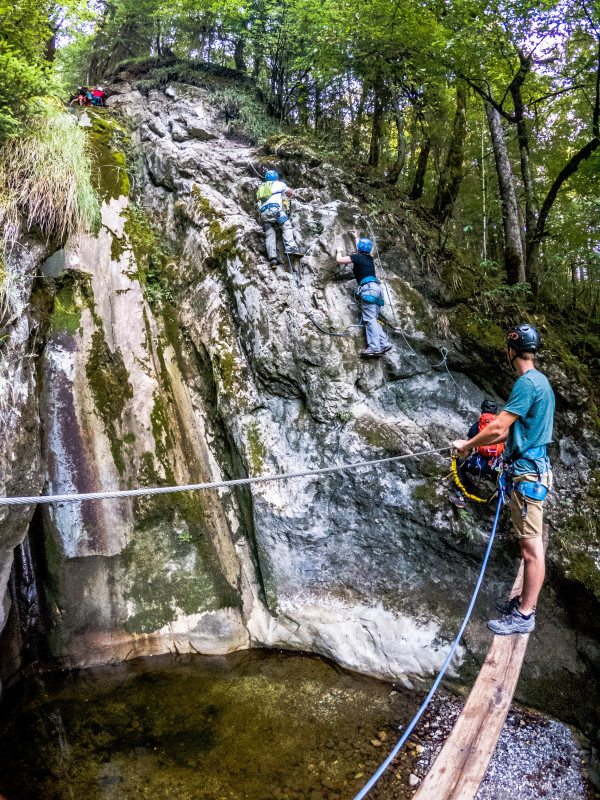 Via ferrata Cascade des Nants Via ferrata Cascade des Nants