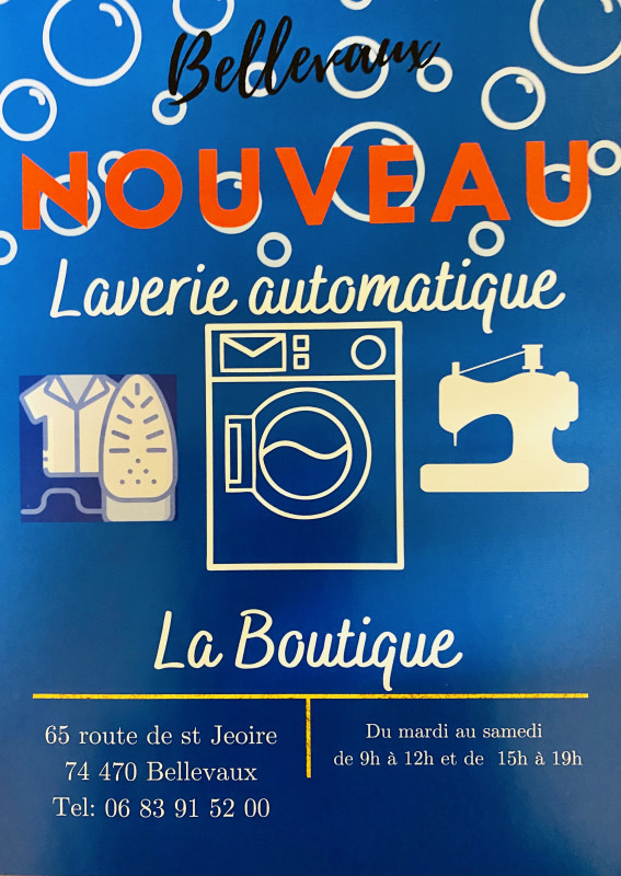 Flyer laverie automatique Bellevaux