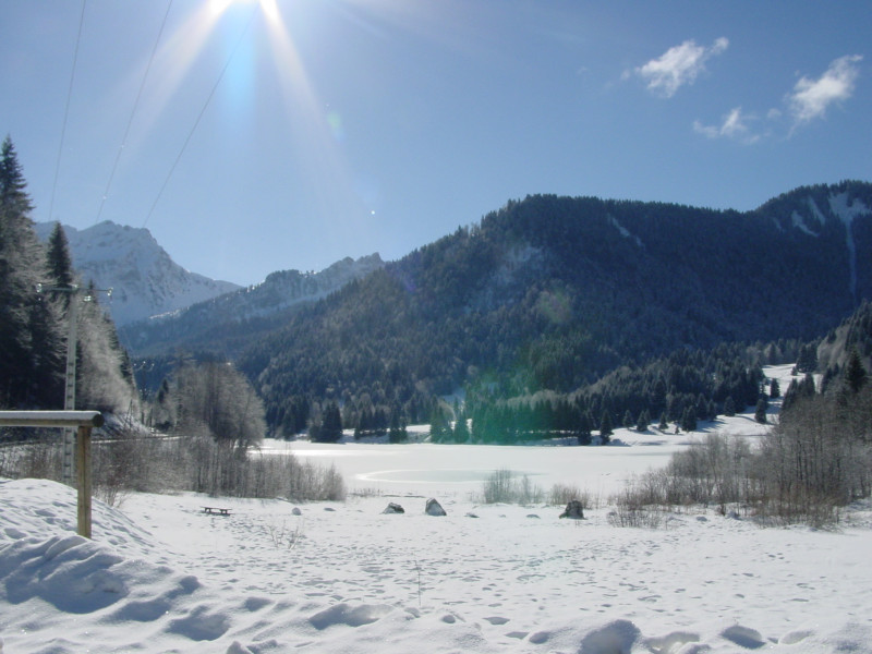 Vue la chèvrerie Vue la chèvrerie