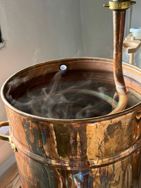 la cuve de l'alambic