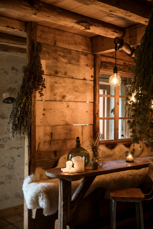intérieur ambiance hiver au Moulin de Léré