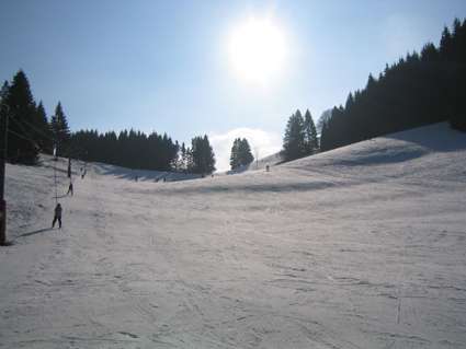 Piste bleue du Stade de Neige du Col du Feu