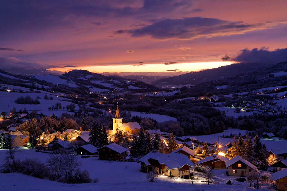 Habère-Poche Vallée Verte de nuit - © GIlles Place