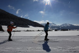 ski de fond dans les Alpes du Léman
