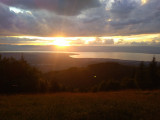 Coucher de soleil sur le lac Léman