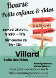 Bourse Petite Enfance Printemps / Eté_Villard