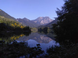 Lac de Vallon vue sur le Roc d'Enfer