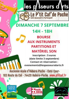 Bourse aux instruments, partitions et matériel son_Habère-Poche