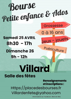 Bourse Petite Enfance Printemps / Eté_Villard