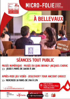 Micro-Folie - Musée numérique : musée du quai Branly_Bellevaux