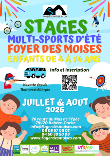 Stage multi-sports d'été pour les 6/7 ans_Habère-Poche Stage multi-sports d'été pour les 6/7 ans_Habère-Poche