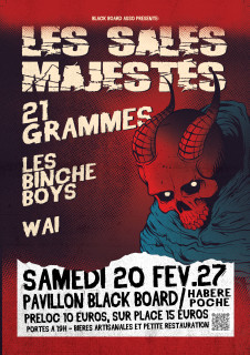 Soirée concerts au Pavillon Black-Board avec Les Sales Majestés_Habère-Poche