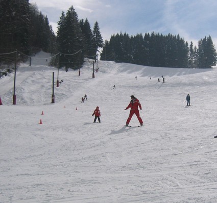 Cours de ski au Stade de Neige du Col du Feu