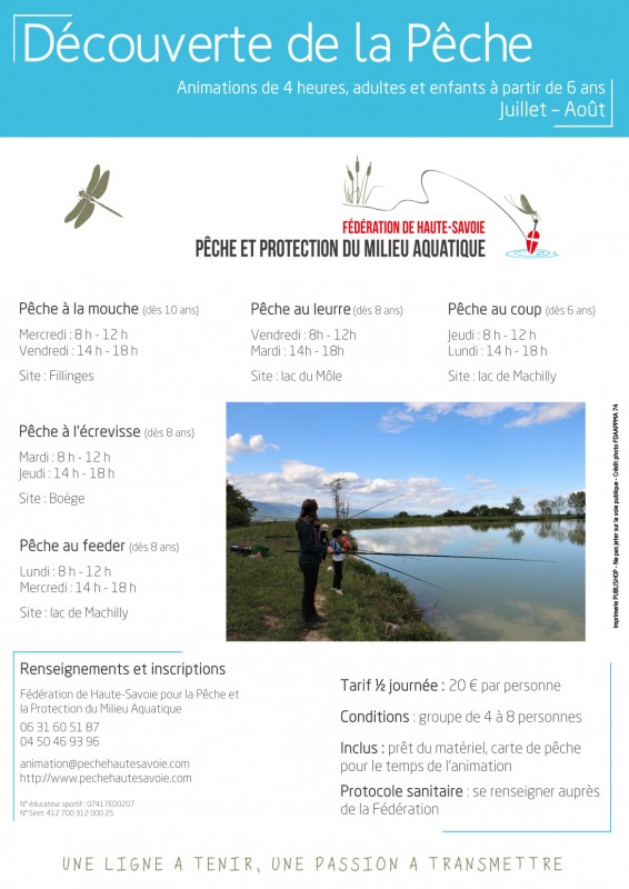 Programme découverte pêche Haute-Savoie