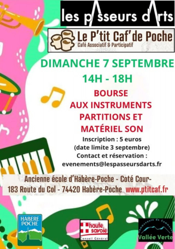 Bourse aux instruments, partitions et matériel son_Habère-Poche