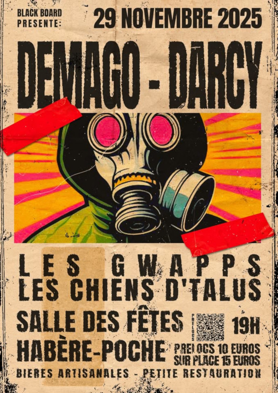 Soirée concerts Punk avec Darcy_Habère-Poche