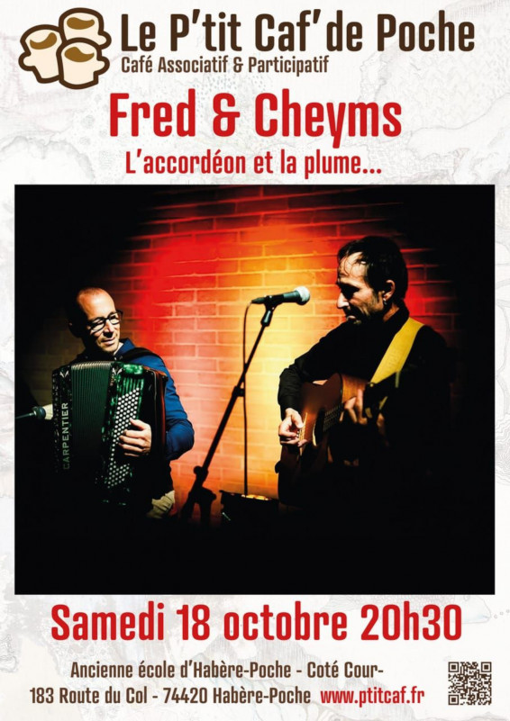 Concert Fred et Cheyms : l'Accordéon et la Plume_Habère-Poche