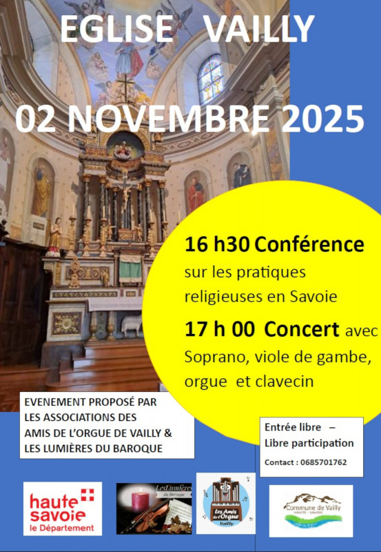 Itinérances Musicales Baroques en Pays de Savoie_Vailly - © Les Amis de l'Orgue Itinérances Musicales Baroques en Pays de Savoie_Vailly