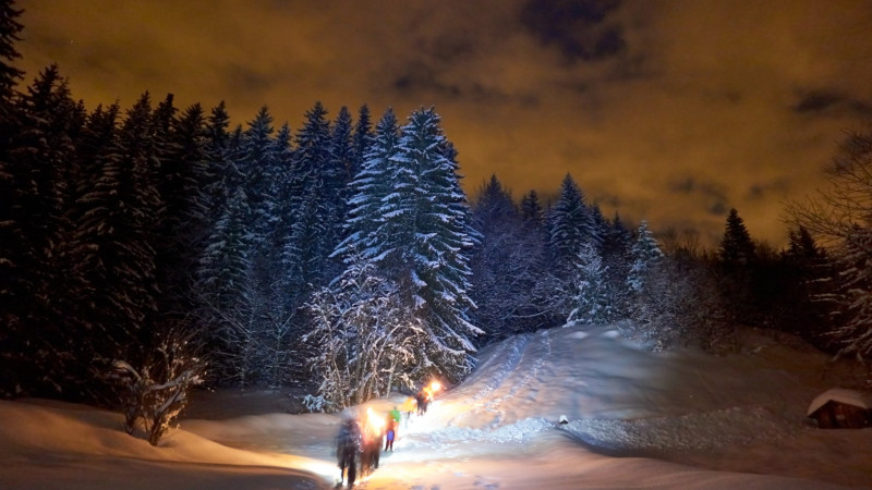montée en raquettes