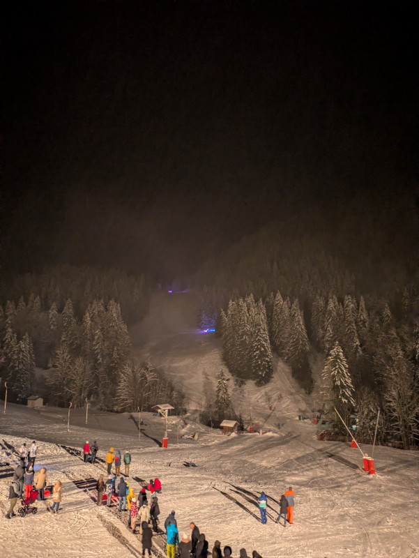 Torchlight descent at La Chèvrerie_Bellevaux