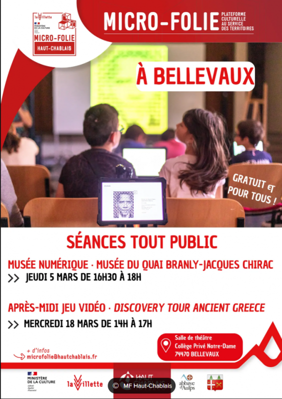 Micro-Folie - Musée numérique : musée du quai Branly_Bellevaux