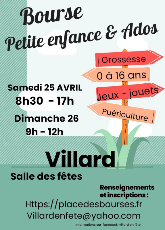 Bourse Petite Enfance Printemps / Eté_Villard Bourse Petite Enfance Printemps / Eté_Villard