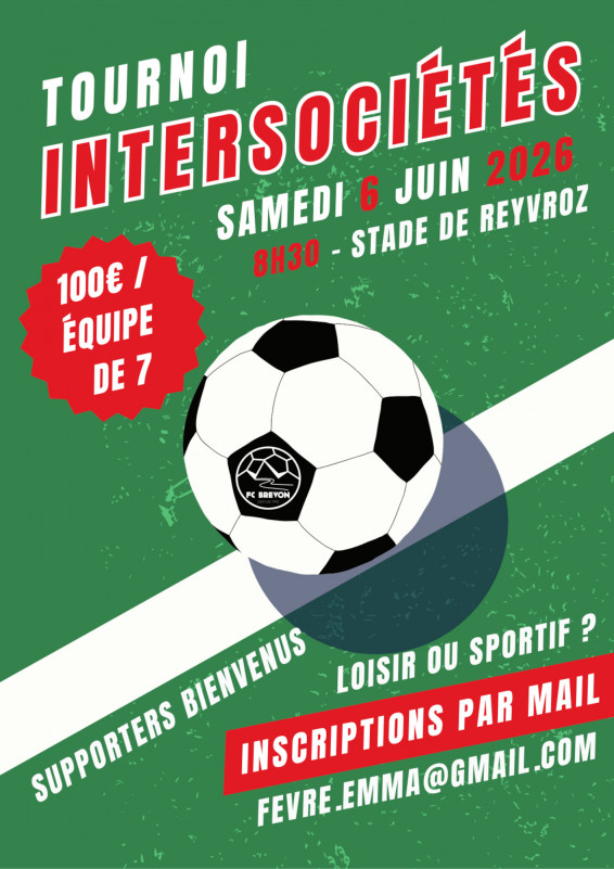 Tournoi de Foot Inter sociétés_Reyvroz