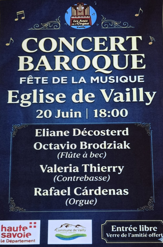 Concert Baroque_Vailly - © Les Amis de l'Orgue à Vailly Concert Baroque_Vailly