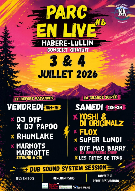 Parc en Live #6 - Soirées Concerts_Habère-Lullin