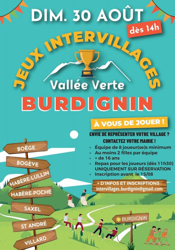 Jeux intervillages Vallée Verte_Burdignin